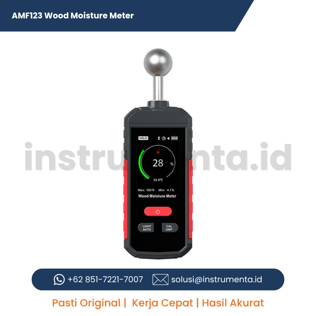 Jual AMF123 Wood Moisture Meter Alat Ukur Kadar Air Kayu Digital Model Tusuk Portabel